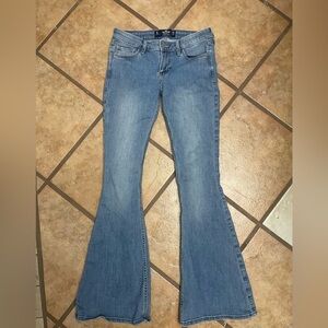 Hollister Light Blue low-rise Flare Jeans